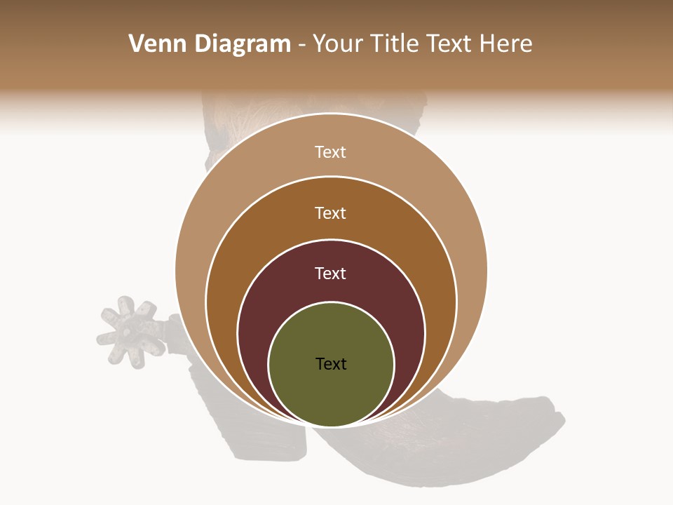 Head Cowboy Spur PowerPoint Template