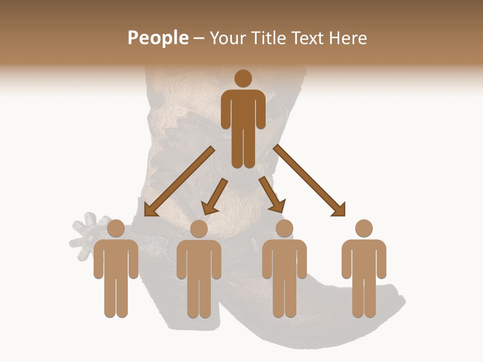Head Cowboy Spur PowerPoint Template