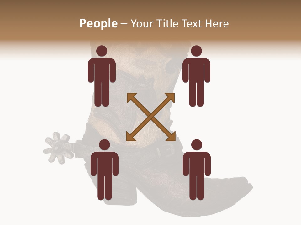 Head Cowboy Spur PowerPoint Template
