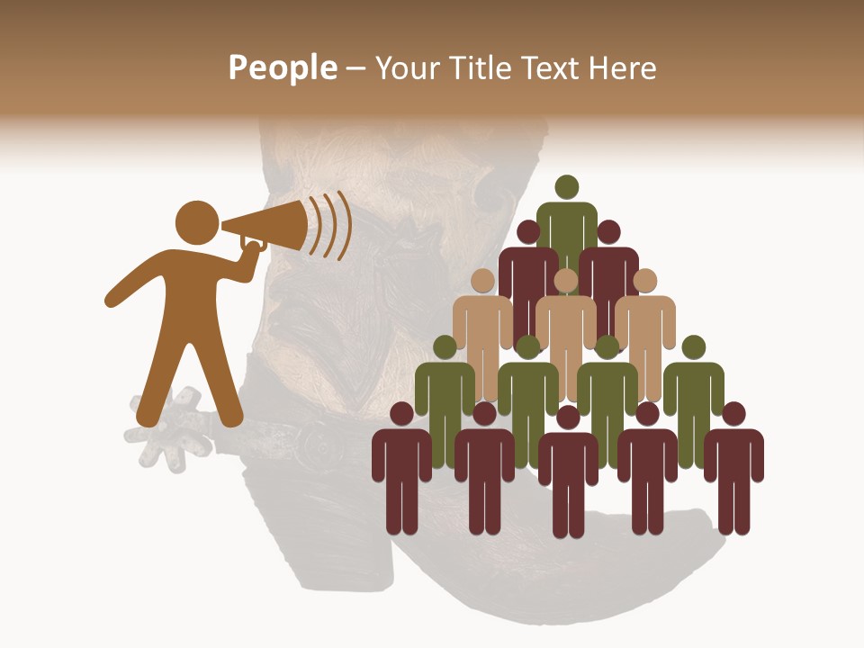 Head Cowboy Spur PowerPoint Template