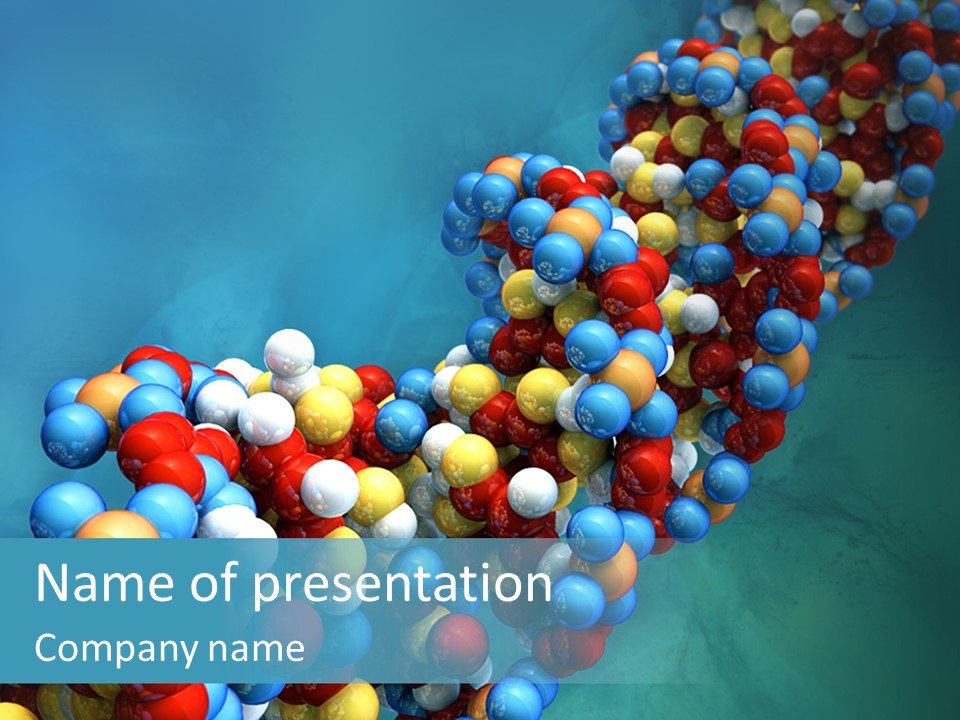 Biotech Helix Genetically PowerPoint Template