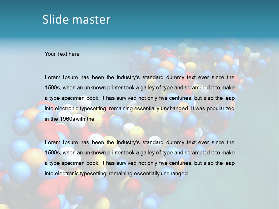 Biotech Helix Genetically PowerPoint Template