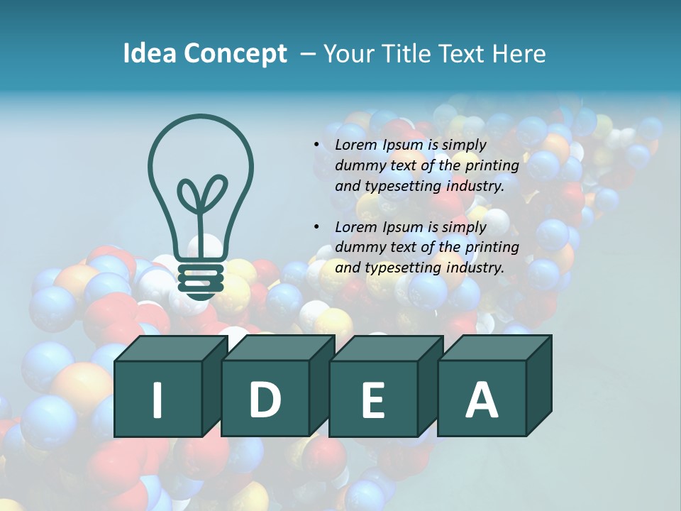 Biotech Helix Genetically PowerPoint Template