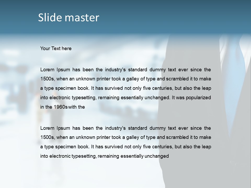 Bank Suit Manage PowerPoint Template