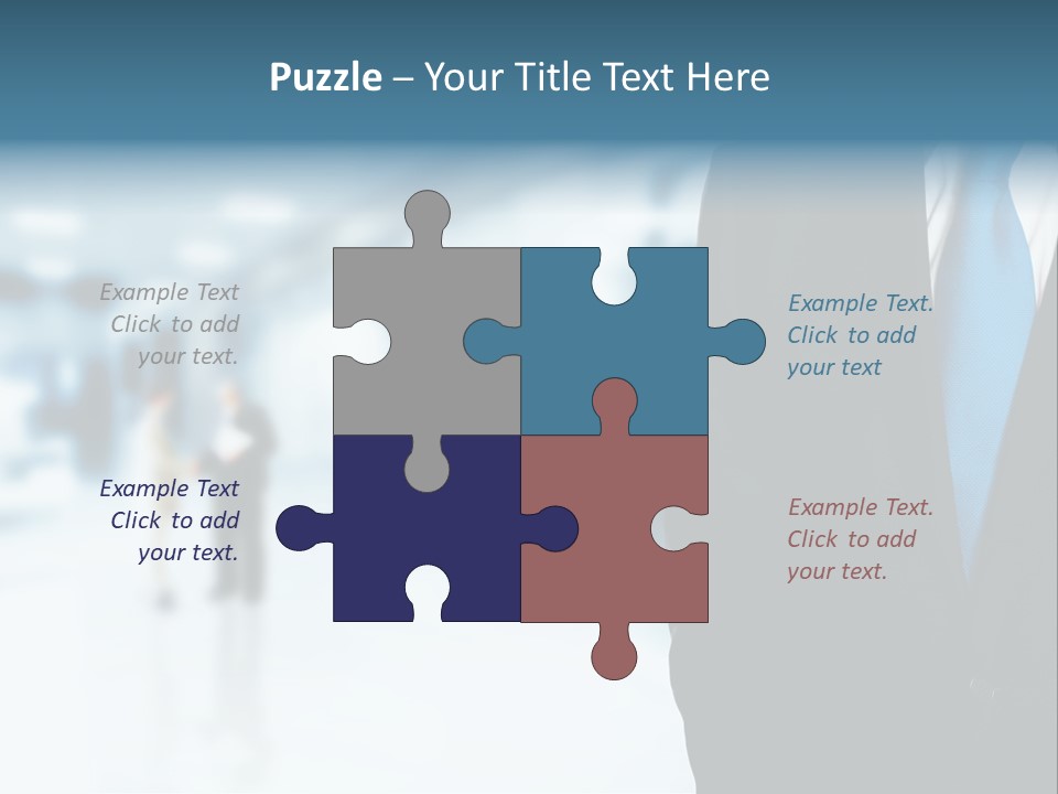 Bank Suit Manage PowerPoint Template