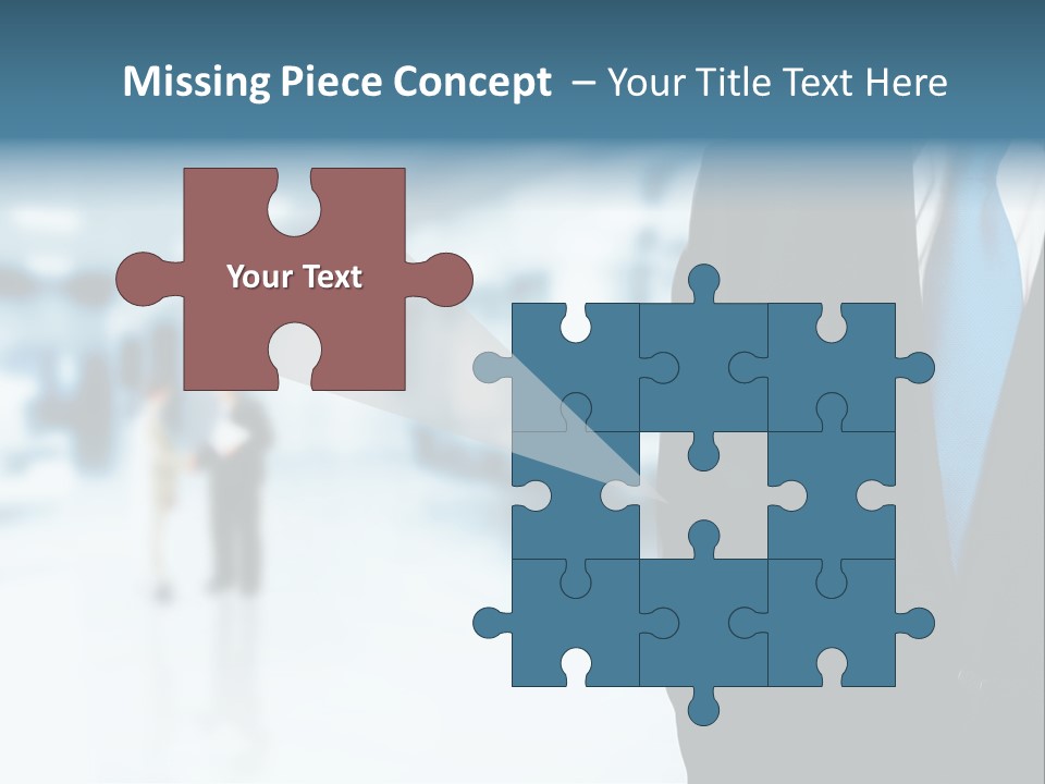 Bank Suit Manage PowerPoint Template