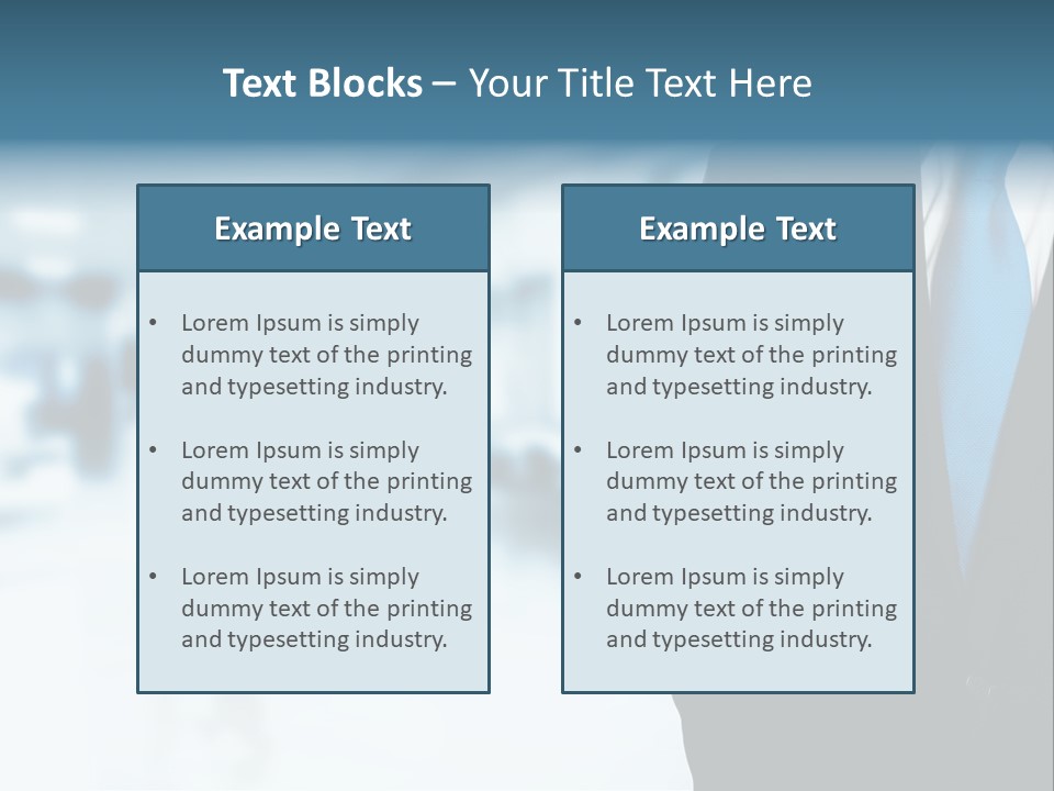 Bank Suit Manage PowerPoint Template