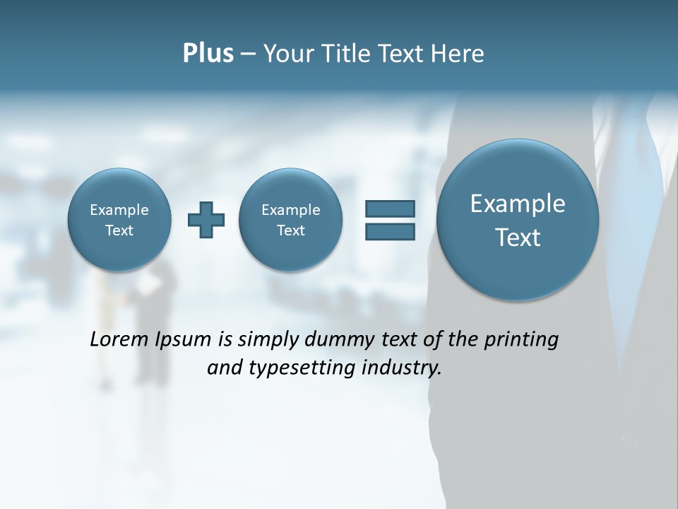 Bank Suit Manage PowerPoint Template