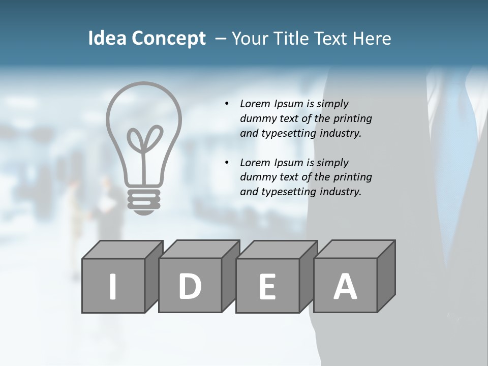 Bank Suit Manage PowerPoint Template