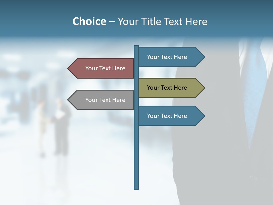 Bank Suit Manage PowerPoint Template