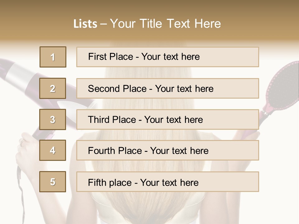 Beautician Beauty Stylist PowerPoint Template