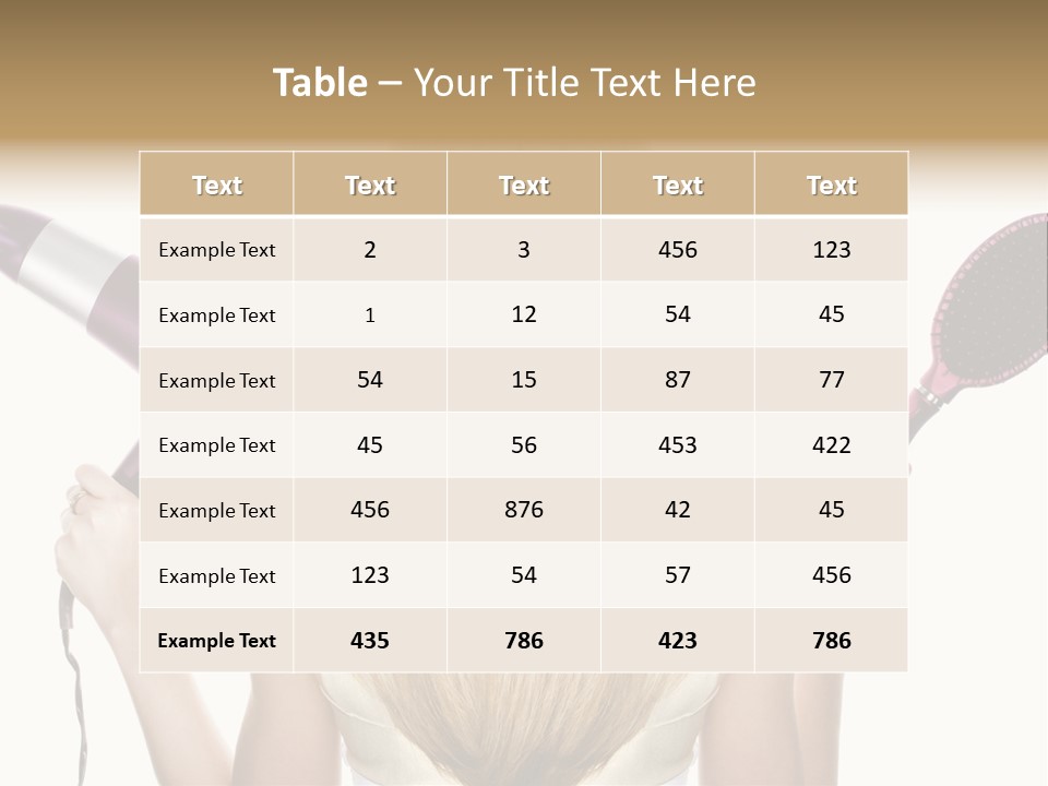 Beautician Beauty Stylist PowerPoint Template