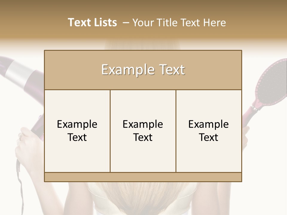 Beautician Beauty Stylist PowerPoint Template