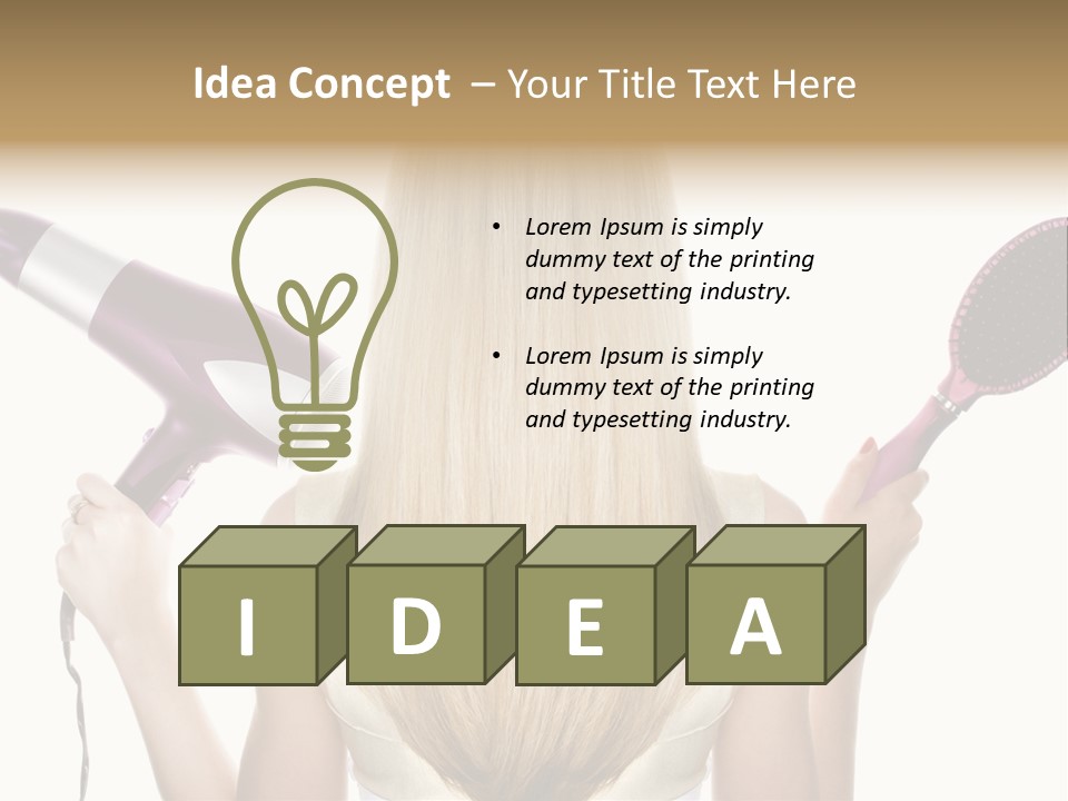 Beautician Beauty Stylist PowerPoint Template