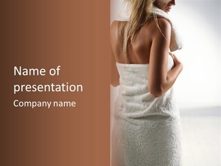 Spa Massage Wool PowerPoint Template