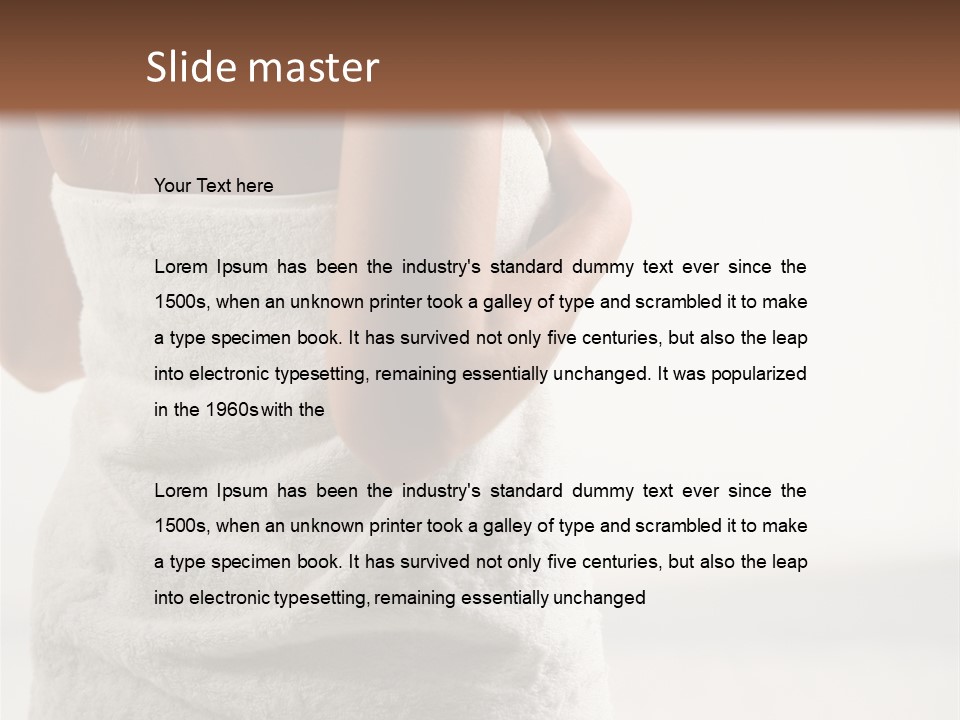 Spa Massage Wool PowerPoint Template