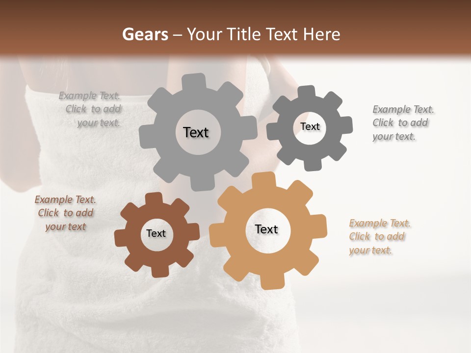 Spa Massage Wool PowerPoint Template