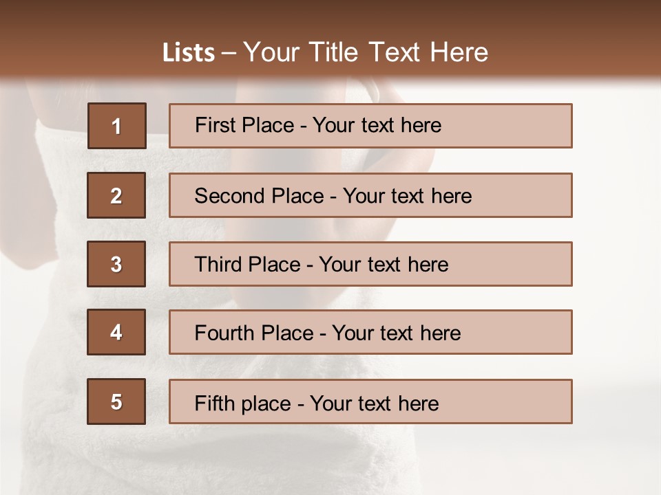 Spa Massage Wool PowerPoint Template