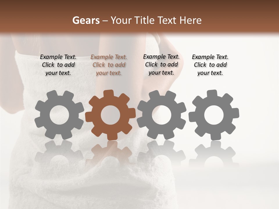 Spa Massage Wool PowerPoint Template