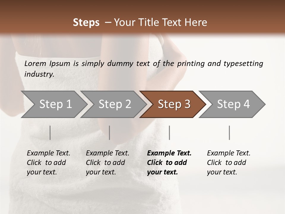 Spa Massage Wool PowerPoint Template