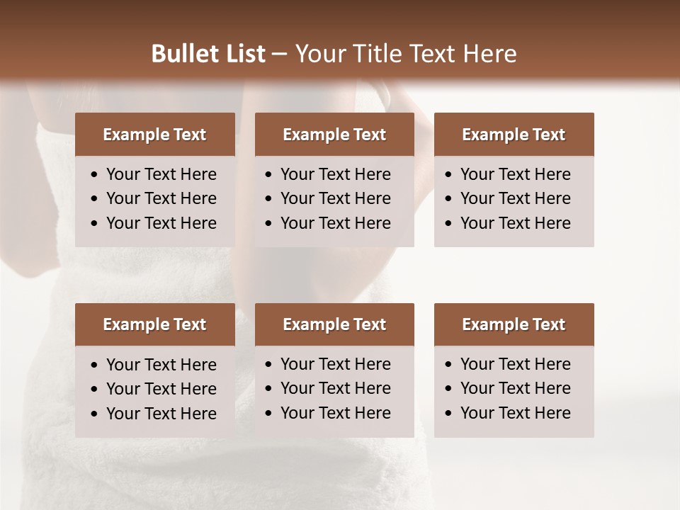 Spa Massage Wool PowerPoint Template