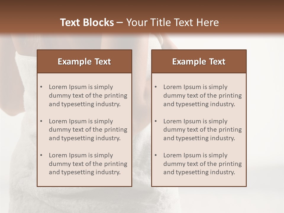 Spa Massage Wool PowerPoint Template