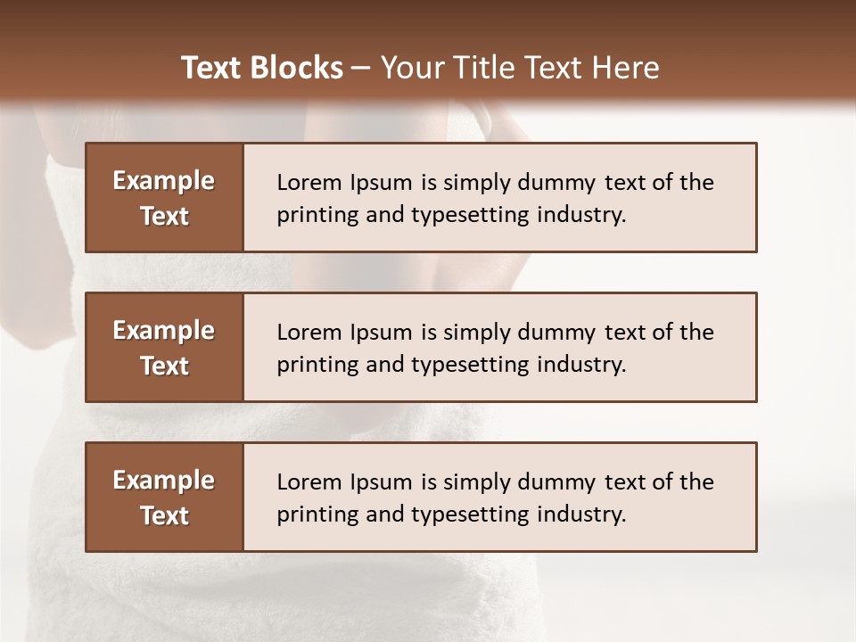 Spa Massage Wool PowerPoint Template