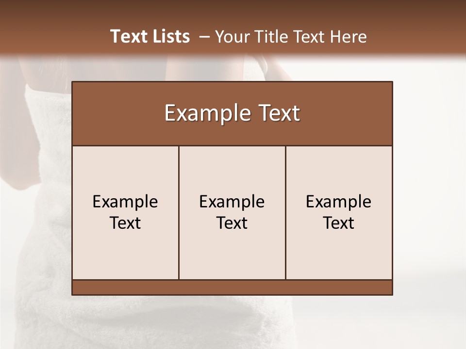 Spa Massage Wool PowerPoint Template
