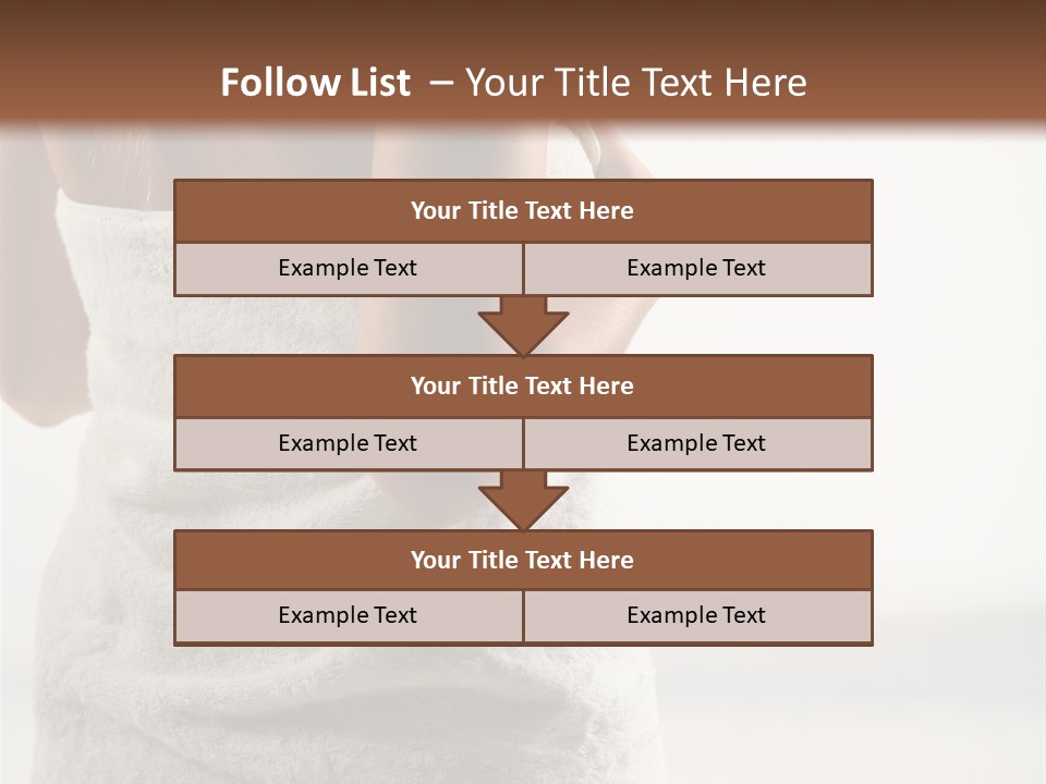 Spa Massage Wool PowerPoint Template