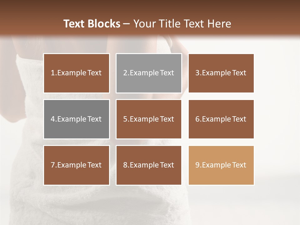 Spa Massage Wool PowerPoint Template