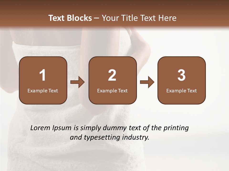 Spa Massage Wool PowerPoint Template