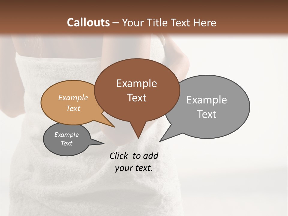 Spa Massage Wool PowerPoint Template