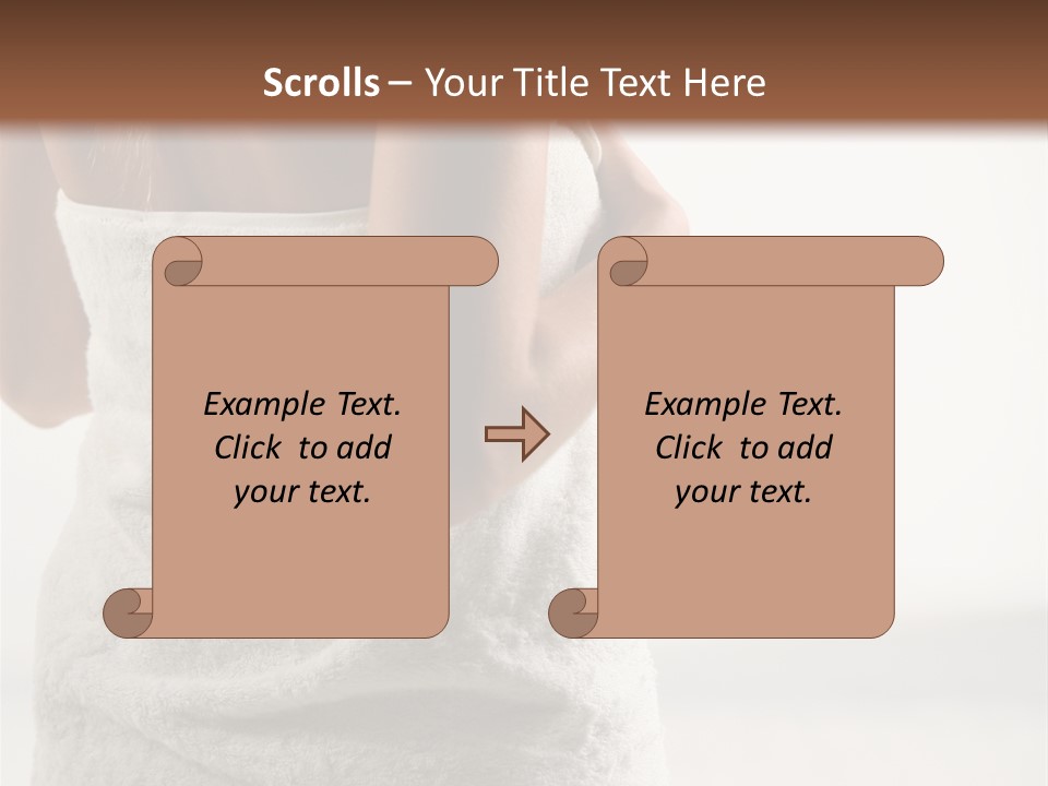 Spa Massage Wool PowerPoint Template