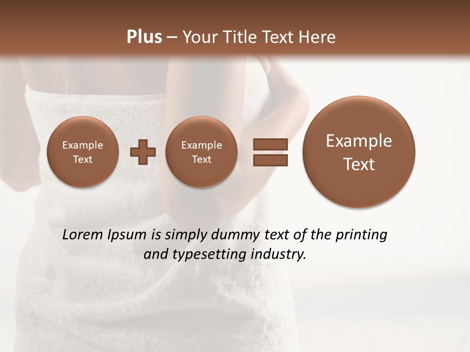 Spa Massage Wool PowerPoint Template