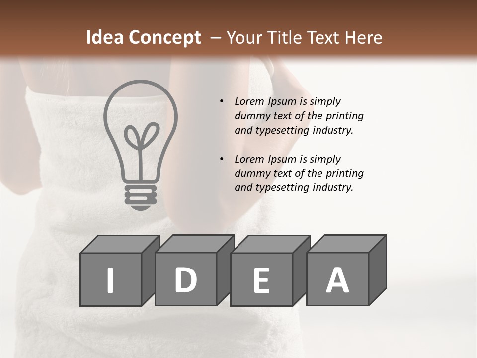 Spa Massage Wool PowerPoint Template