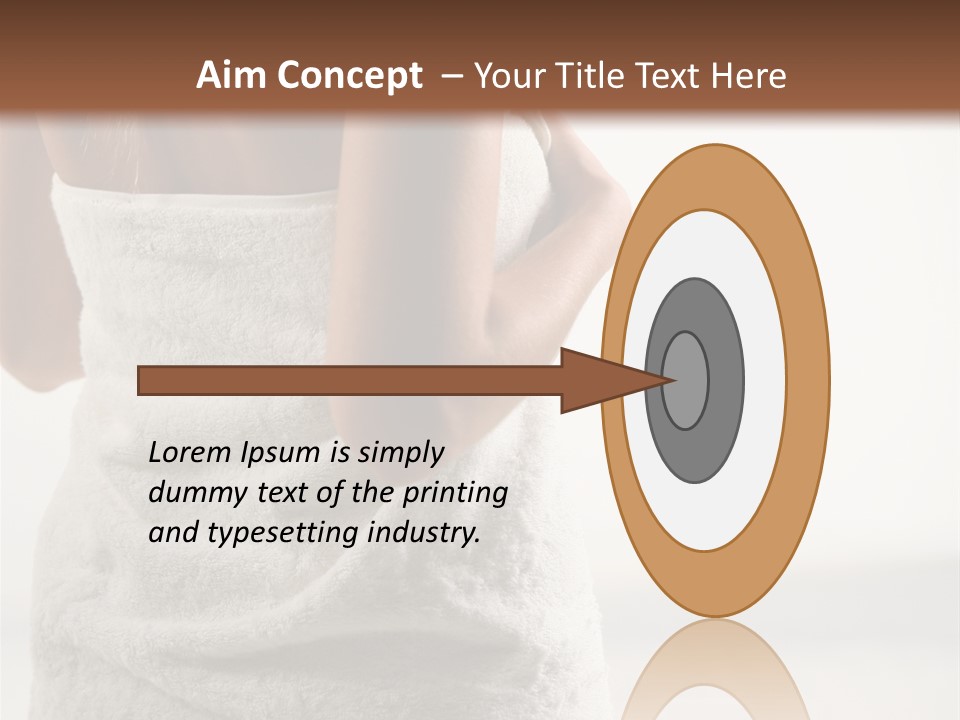 Spa Massage Wool PowerPoint Template