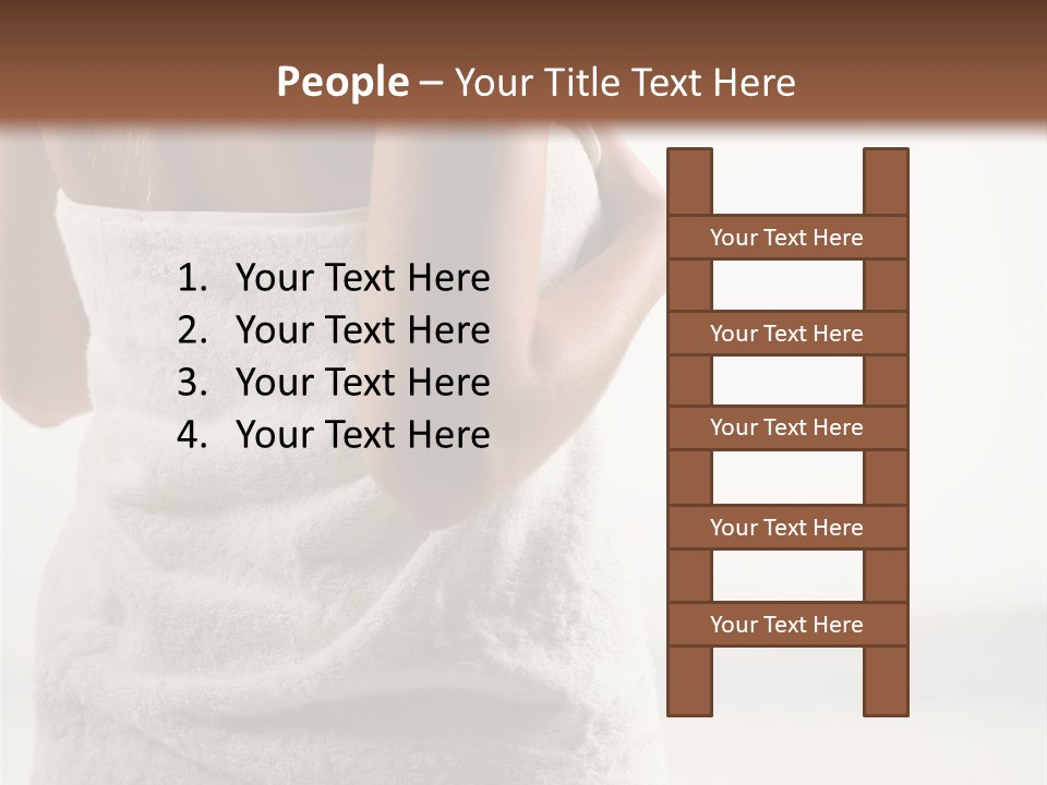 Spa Massage Wool PowerPoint Template