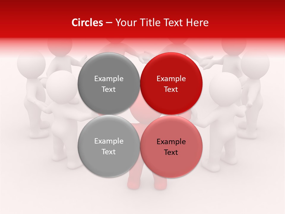 Team Manager Figure PowerPoint Template