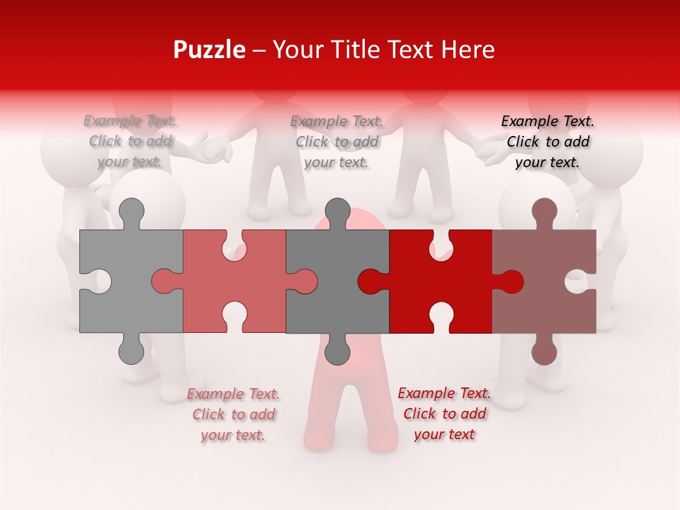 Team Manager Figure PowerPoint Template