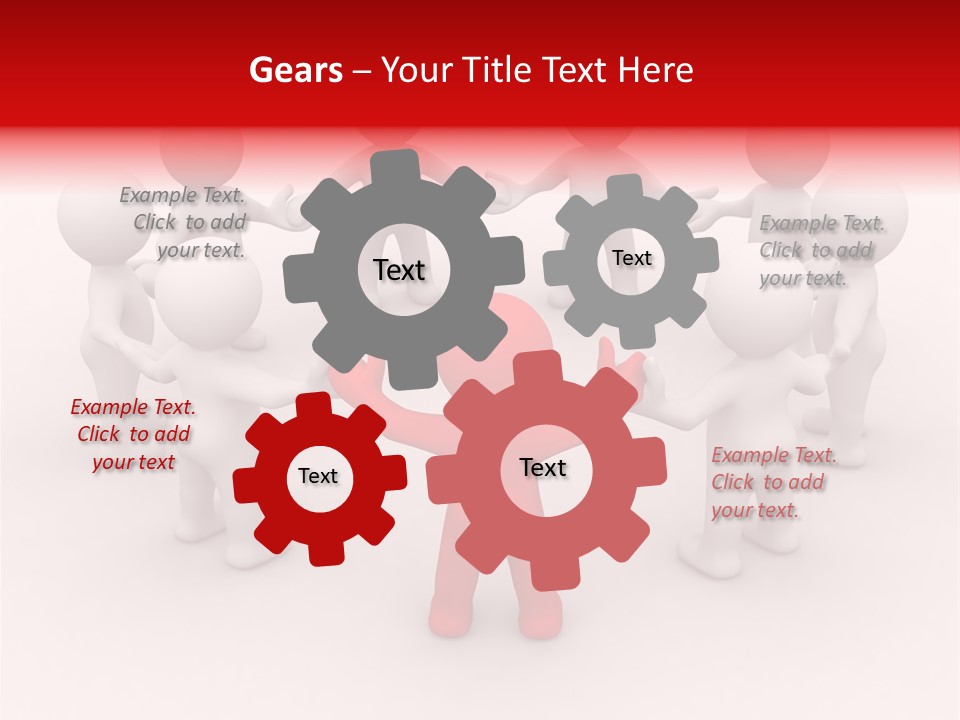 Team Manager Figure PowerPoint Template