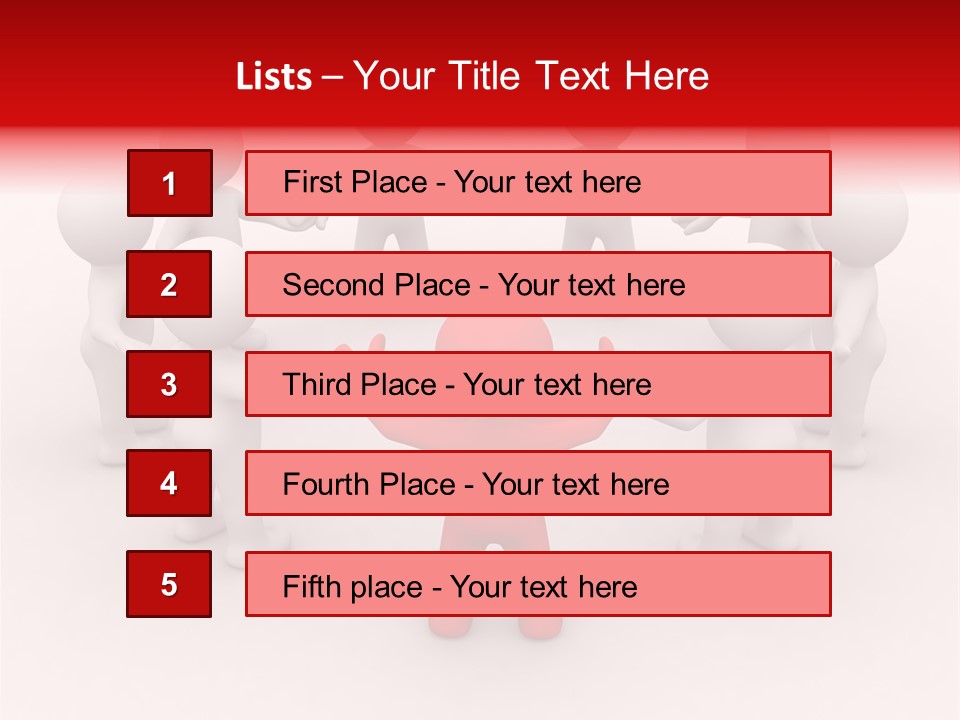 Team Manager Figure PowerPoint Template