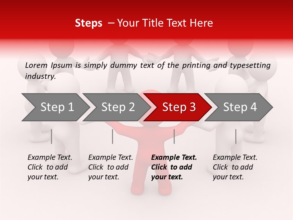 Team Manager Figure PowerPoint Template