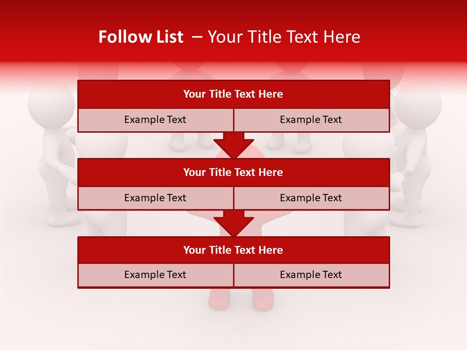 Team Manager Figure PowerPoint Template