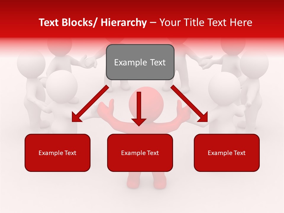 Team Manager Figure PowerPoint Template