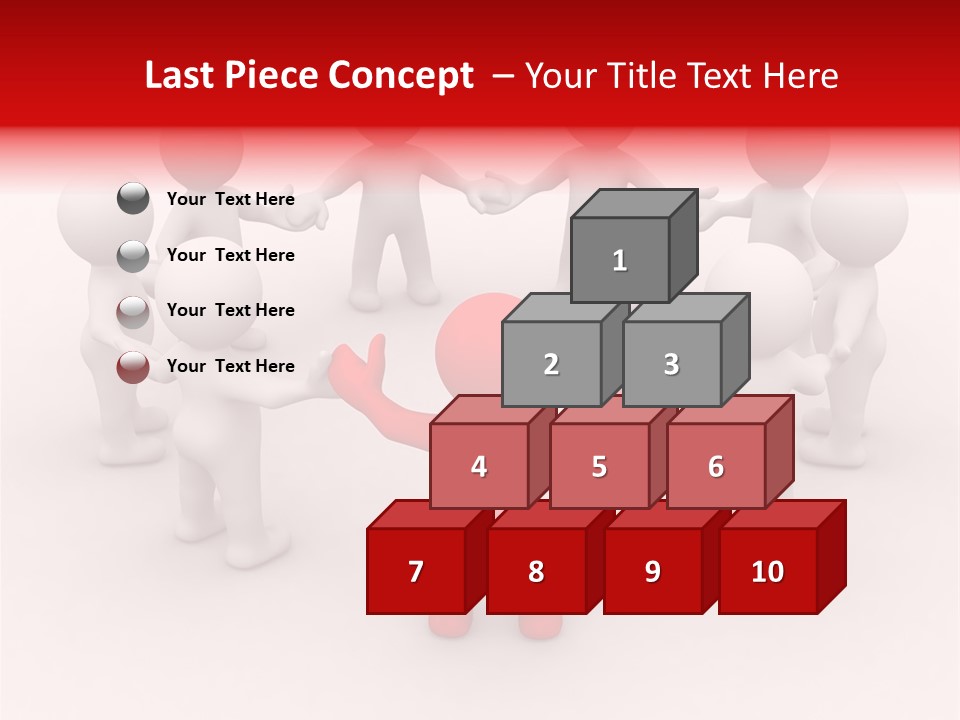 Team Manager Figure PowerPoint Template