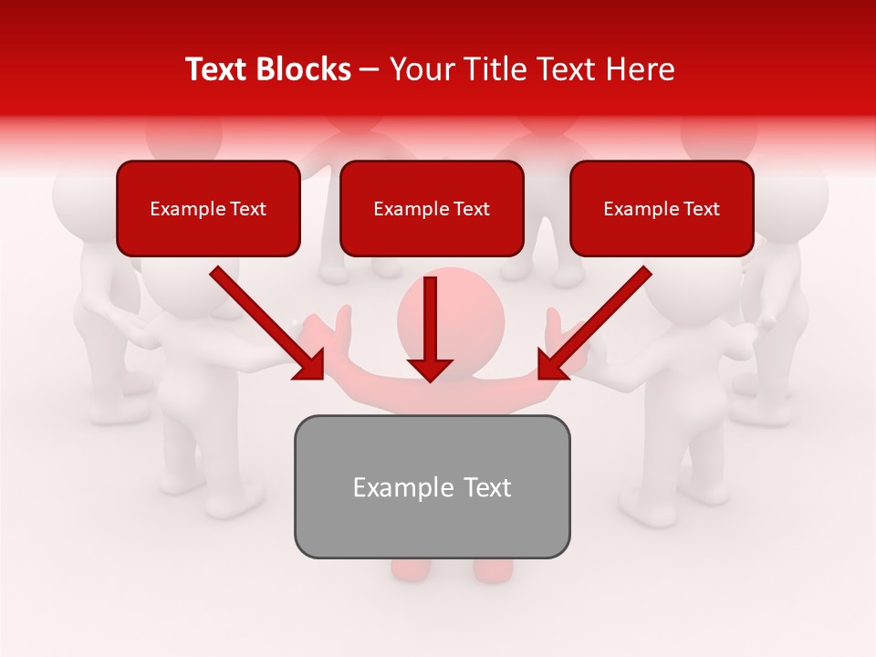 Team Manager Figure PowerPoint Template