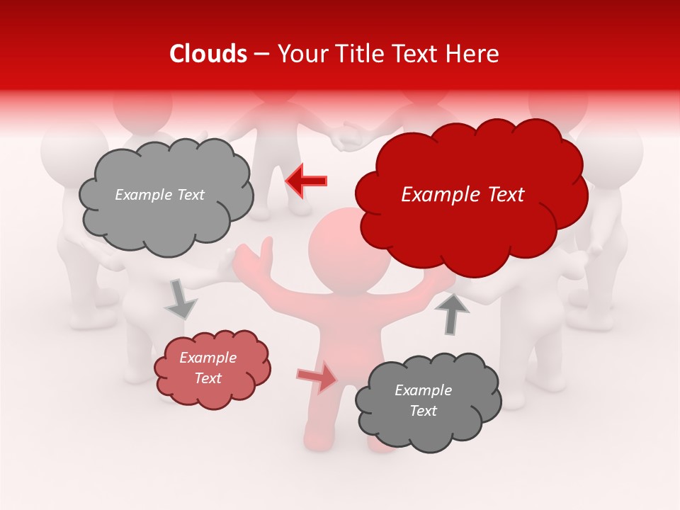 Team Manager Figure PowerPoint Template
