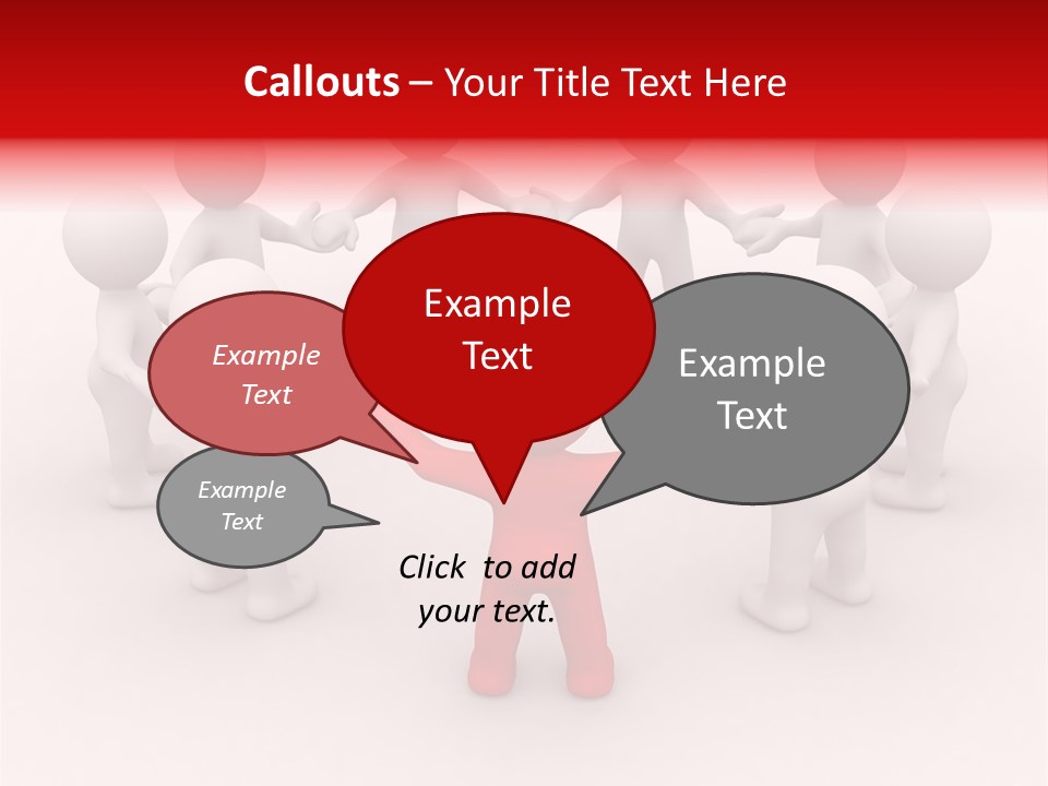 Team Manager Figure PowerPoint Template