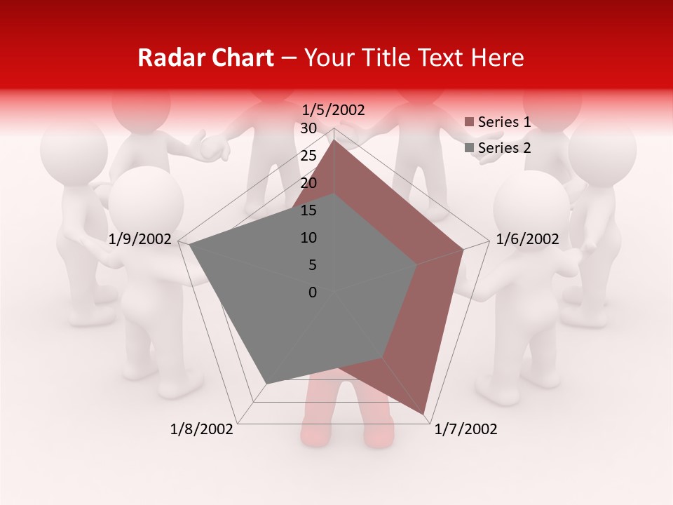 Team Manager Figure PowerPoint Template