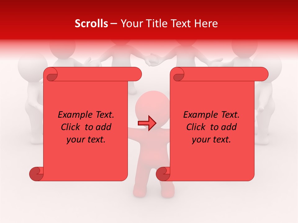 Team Manager Figure PowerPoint Template